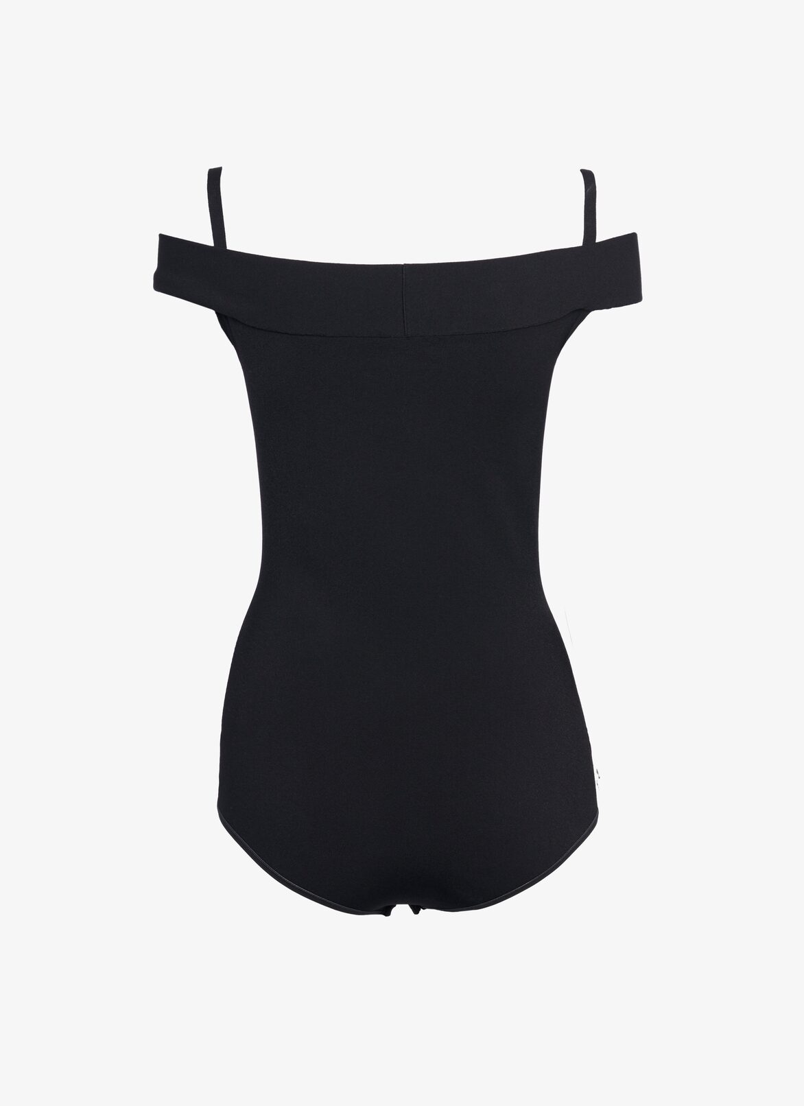 OFF-THE-SHOULDER NECKLINE BODYSUIT ALAÏA BLACK OFF-THE-SHOULDER NECKLINE BODYSUIT